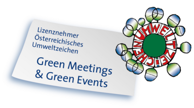 Logo: Lizenznehmer Österreichisches Umweltzeichen Green Meetings & Green Events