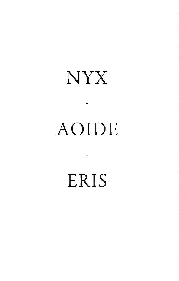 Cover der Publikation NYX. AOIDE. ERIS