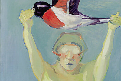 Maria Lassnig, Learning to Fly, 1976