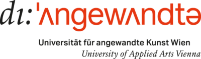 Logo: Die Angewandte, Universität für angewandte Kunst Wien / University of Applied Arts Vienna