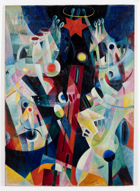 Johannes Itten Der rote Turm, 1917