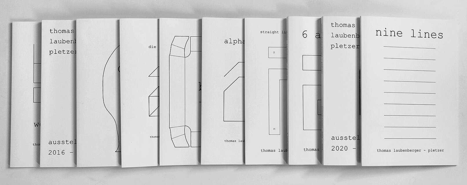 Zeichnungen von Thomas Laubenberger-Pletzer auf weißem A4 Papier