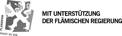 Logo: Mit Unterstützung der flämischen Regierung